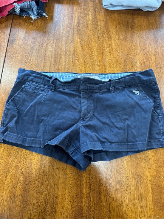 Abercrombie & Fitch Pants - Abercrombie & Fitch Navy Cotton-Blend Women's Jean Shorts perfect stretch size 6